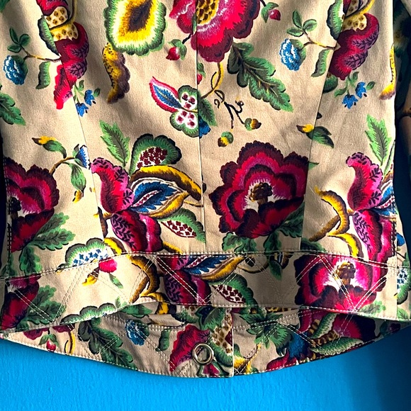 Eccoci ~ Beautiful Floral Print Jacket SIZE 0 - Picture 14 of 15